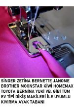 SİNGER PFAFF ZETİNA JANOME DÖRTLÜ AYAKS ETİ VE 10 ADET 1 PAKET 16 NO İĞNE - Görsel 2