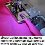 Singer Beko Zetina Pfaff janome Bernina Homemax Moonstar Kıvırma ayak tabanı en dar olan