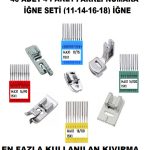 SİNGER PFAFF ZETİNA BEŞLİ AYAK SETİ VE (11-14-16-18 NUMARA ) 40 ADET İĞNE SETİ BİR ARADA