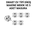 SİNGER BEKO ZETİNA JANOME BERNİNA METAL MEKİK 5 ADET MASURA HEDİYE