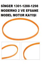 Singer 1301-1288-1298-1247-Moderno ve efsane model dikiş makine motor kayışı 1 adet - Görsel 2