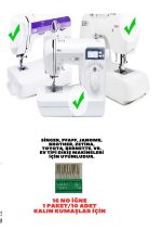SİNGER BEKO ZETİNA JANOME MOONSTAR BERNİNA HOMEMAX PFAFF 16 NUMARA DİKİŞ MAKİNE İĞNE  10 ADET - Görsel 2