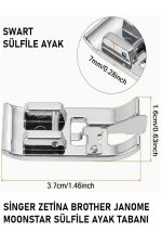 EV TİPİ DİKİŞ MAKİNASI 5 ADET AYAK (NERVÜR-BÜZGÜ-KIVIRMA-SURFLE-ÜST BAĞLANTI PARÇASI) VE 14 NO İĞNE - Görsel 5