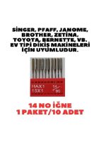 Singer Beko Zetina Janome Bindallı Moonstar Bernina 12-14-16-18 NO İĞNE SETİ ve 10 Adet geniş masura - Görsel 2