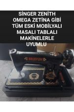 Singer Beko Zetina Eski Model Dolaplı Ve Masalı Makineler İçin Siyah Renk Çanta Ve Komple Motor - Görsel 7