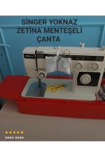 Singer Beko Zetina Eski Model Dolaplı Ve Masalı Makineler Için Kırmızı Renk Çanta Ve Komple Motor - Görsel 5