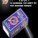 SINGER BEKO ZETİNA BERNİNA VB. GİBİ TÜM EV TİPİ MAKİNELERLE UYUMLU 16/100 NUMARA 100 ADET İĞNE