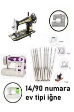 Singer Zetina Janome (2mm/90-3mm/90-4mm/90 çift iğne ) Ve 14 No Normal Dikiş Iğnesi) - Görsel 4