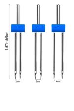 Her Marka Makine Için 10 Adet 14 No Iğne Ve Nervür Için Çift Iğne Singer Zetina (2MM-3MM-4MM) - Görsel 2