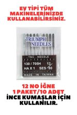 Singer Beko Zetina Janome Uyumlu Dikiş Makine Iğnesi (12-14-16 Numara -30 Adet Iğne) 3 Paket - Görsel 3
