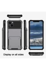 iPhone 13 KORUYUCU KAPAKLI CÜZDAN TELEFON KILIF