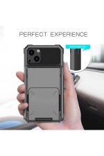 iPhone 13 KORUYUCU KAPAKLI CÜZDAN TELEFON KILIF - Görsel 5