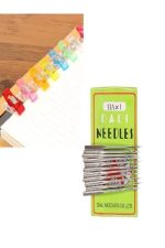 Dikiş Nakış Plastik Klips Tutucu Mandal (RENKLİ 10 ADET)- Dali Ev Tipi Makine Iğnesi 14/90 10 Adet - Görsel 4
