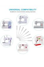Dikiş Nakış Plastik Klips Tutucu Mandal (RENKLİ 10 ADET)- Dali Ev Tipi Makine Iğnesi 14/90 10 Adet - Görsel 8