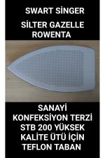 SİNGER SİLTER GAZELLE SANAYİ KONFEKSİYON TERZİ BUHARLI (KAZANLI) ALÜMİNYUM ÜTÜ TEFLONU STB 200 - Görsel 3