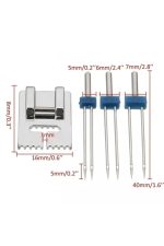 Singer Zetina Beko Bindallı Kiwi Dikiş Makinası 2 Mm-3mm-4mm Çift Iğne Ve Nervür Ayak Seti - Görsel 3