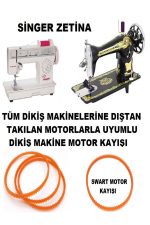 SİNGER ZETİNA ZENİTH OMEGA TÜM EV TİPİ DİKİŞ MAKİNELERİ İÇİN ÇİFT TARAFI TIRTILLI MOTOR KAYIŞI