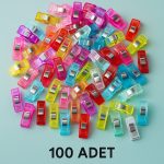 Kumaş Kağıt Gibi Tüm Malzemeleri Sıkıştırmak Için Kaliteli Içi Çelik Olan 100 Adet Mandal
