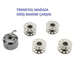 Dikiş Makine Çarşısı Mekik Geniş Kanal Zigzag Ve Düz Dikiş Makineler Için 4 Adet Masura Hediyelidir.
