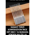 Brother Siruba Esman Typical Sanayi Konfeksiyon Terzi makineleri 16 No 10 adet makine iğnesi