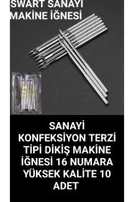 Brother Siruba Esman Typical Sanayi Konfeksiyon Terzi makineleri 16 No 10 adet makine iğnesi - Görsel 3