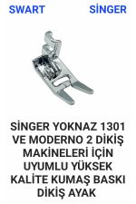 SİNGER YOKNAZ 1301 VE MODERNO MODEL DİKİŞ MAKİNE KUMAŞ BASKI AYAK - Görsel 3