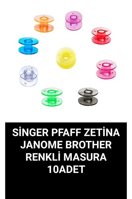 Singer Pfaff zetina Brother renkli masura 10 adet Yüksek kalite