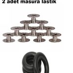 Sınger Dikiş Makinesi Demir Masura Ve Masura Lastiği (10 Adet Masura Ve 2 Adet Lastik) Masura&lastik