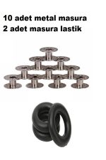 Sınger Dikiş Makinesi Demir Masura Ve Masura Lastiği (10 Adet Masura Ve 2 Adet Lastik) Masura&lastik