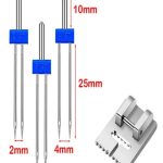 Singer Bernina Janome Çift Iğne Ve Nervür Ayak Set (iğne Paket Içinde 2mm,3mm Ve 4 Mm'dir.)