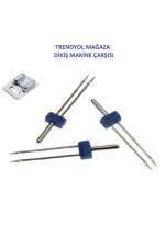 Singer Bernina Janome Çift Iğne Ve Nervür Ayak Set (iğne Paket Içinde 2mm,3mm Ve 4 Mm'dir.) - Görsel 2