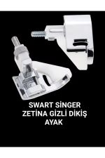 SİNGER ZETİNA JANOME BROTHER UYUMLU GİZLİ DİKİŞ AYAK - Görsel 4