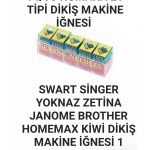 Singer Pfaff Janome Zetina 14/90 numara 1 kutu 500 adet ev tipi dikiş makine iğnesi