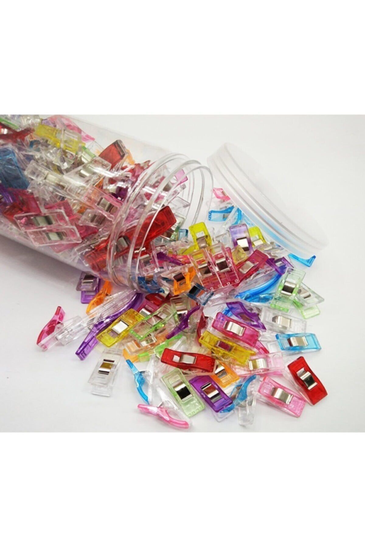 1_org_zoom-2319.jpg Dikiş - Nakış - Kumaş - Kağıt Plastik Mandal (kumaş Mandalı) 120 Adet 100 küçük 20 büyük - Görsel 1