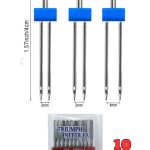 Her Marka Dikiş Makinesine Uyumlu Nervür Iğnesi,çift Iğne Singer Beko Zetina (2mm/90-3mm/90-4mm/90)