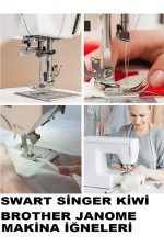 Singer Pfaff Janome Zetina 14/90 numara 1 kutu 500 adet ev tipi dikiş makine iğnesi - Görsel 7