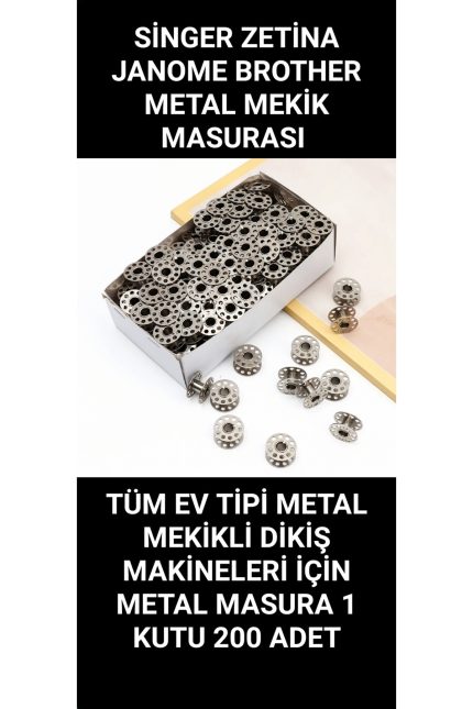 SİNGER ZETİNA ZENİTH DİKİŞ MAKİNE MASURASI (1 KUTU 200 ADET)