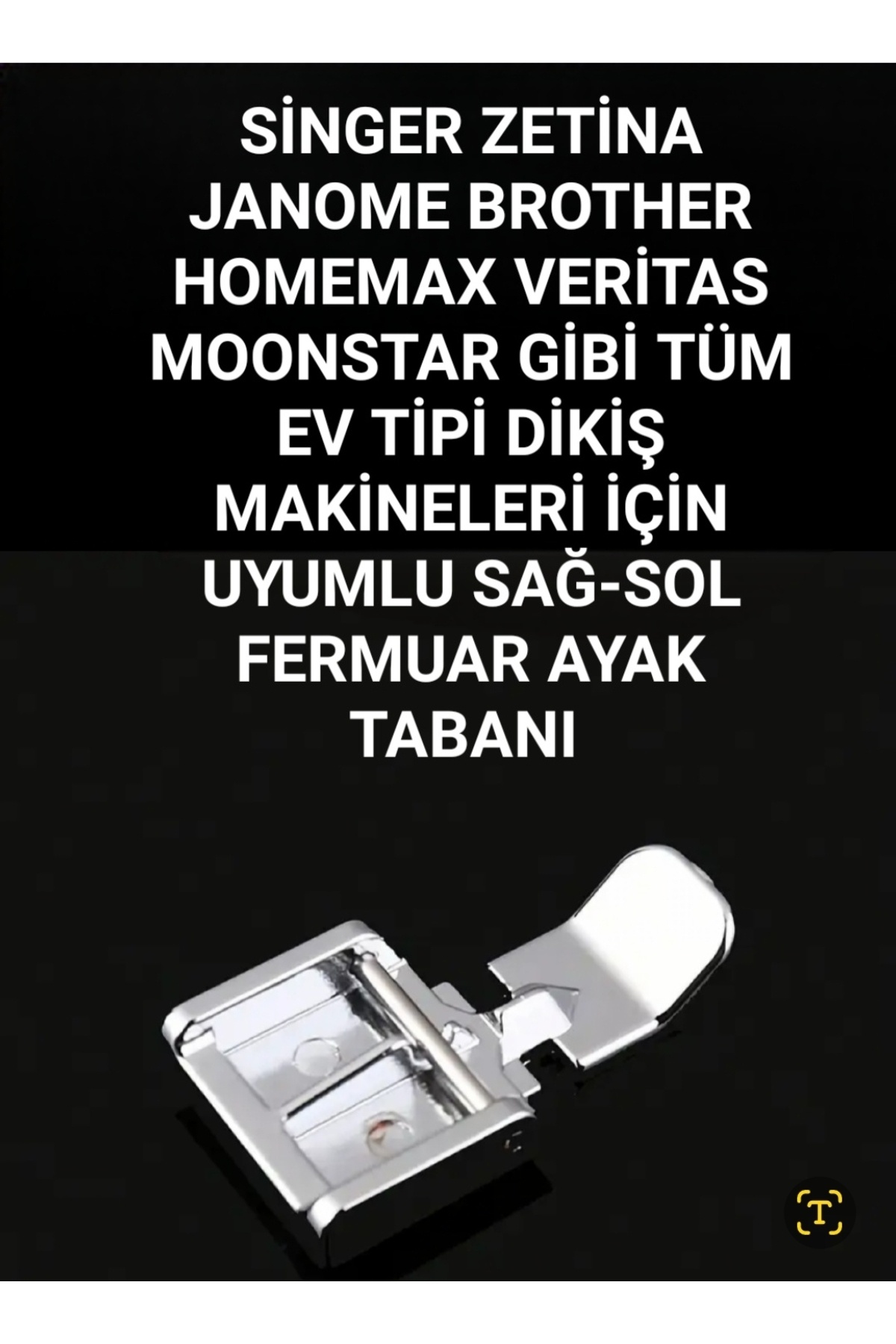 1_org_zoom-262.jpg Zetina Janome Brother Singer sağ-sol fermuar ayak tabanı - Görsel 1