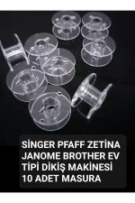 Singer Pfaff Zetina Janome Brother 10 adet masura - Görsel 3