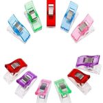 Dikiş Nakış Plastik Klips Tutucu Mandal (RENKLİ 10 ADET)