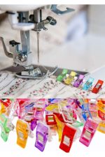Dikiş Nakış Plastik Klips Tutucu Mandal (RENKLİ 10 ADET) - Görsel 3