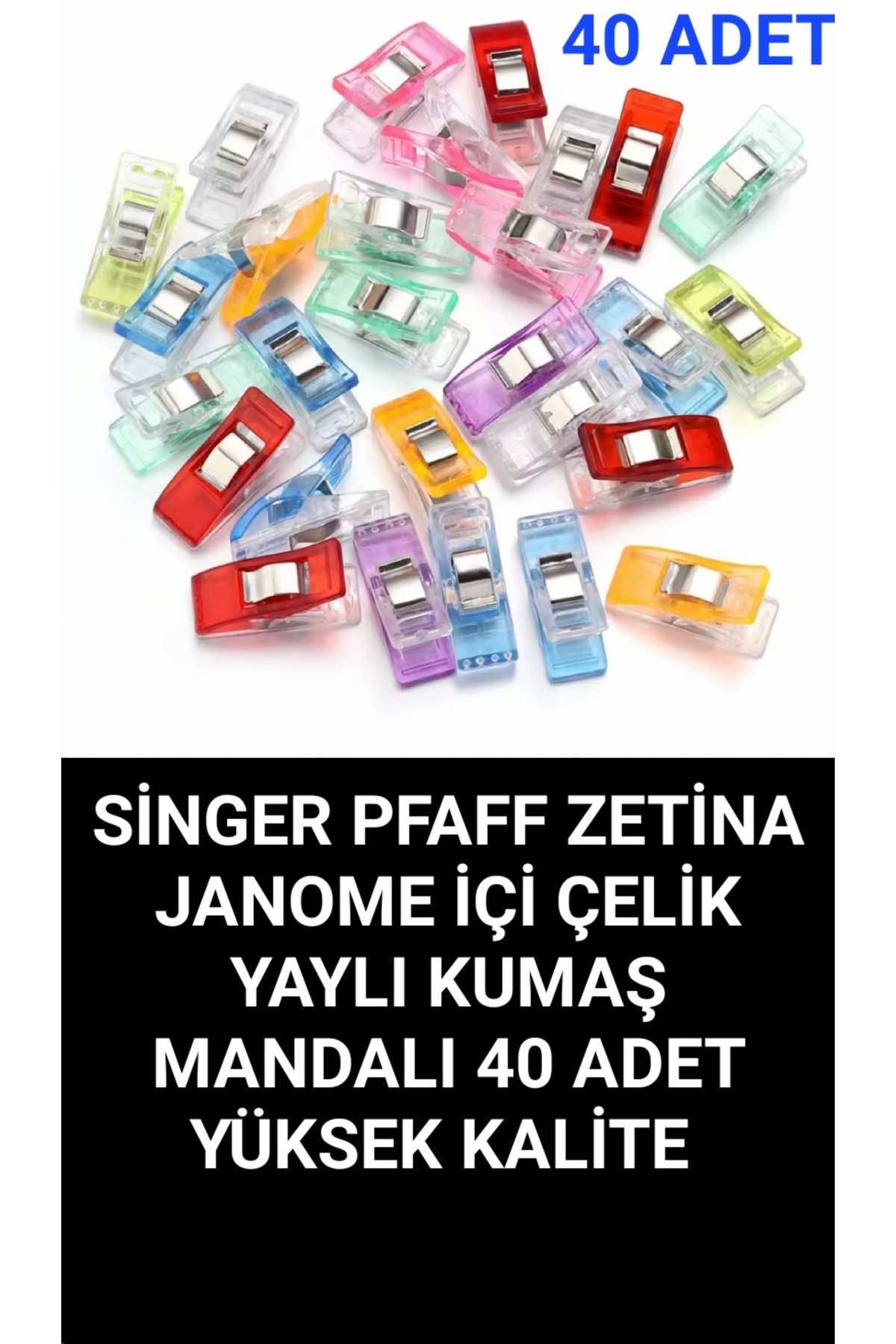 1_org_zoom-272.jpg Singer Zetina Pfaff Janome içi çelik yaylı 40 adet kumaş mandalı - Görsel 1
