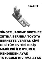 SİNGER YOKNAZ ZETİNA JANOME BROTHER KENDİNDEN AYAK TUTUCULU KIVIRMA AYAK - Görsel 2