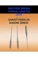 SİNGER BROTHER SİRUBA TYPİCAL KİNGTEX SANAYİ TERZİ KONFEKSİYON OVERLOK MAKİNE İĞNESİ 16/100 NUMARA - Görsel 2