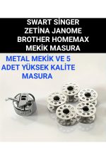 Genel Marka tüm ev tipi dikiş makine metal mekik 5 adet masura hediye - Görsel 2