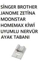 Singer Zetina Janome Brother Bernette 5'li set (kıvırma,büzgü,nervür , sürfile,gizli Fermuar Ayak) - Görsel 6