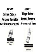 Singer Zetina Pfaff 11 adet en çok kullanılan ayak seti (SÜRPRİZ HEDİYELİ) - Görsel 4