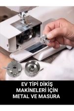 Tüm ev tipi dikiş makinaları için uyumlu metal mekik ve 5 adet masura hediye - Görsel 2