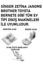 SİNGER ZETİNA 9'LU AYAK SETİ BİR PAKET ÇİFT İĞNE SETİ-14/90 NUMARA İĞNE (11 PARÇA SET HALİNDE) - Görsel 3