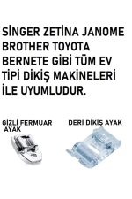 SİNGER ZETİNA 9'LU AYAK SETİ BİR PAKET ÇİFT İĞNE SETİ-14/90 NUMARA İĞNE (11 PARÇA SET HALİNDE) - Görsel 4